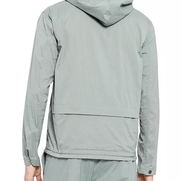 Men's Theory Haskel Kelso Piqué Packable Jacket in Steel Green - Picture 9 of 9